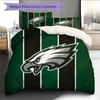 Philadelphia Eagles2 Pattern Bedding Quilt Set  Home Decoration  Gift (1 * Duvet Cover + 2 * Pillowcase  Without Core)