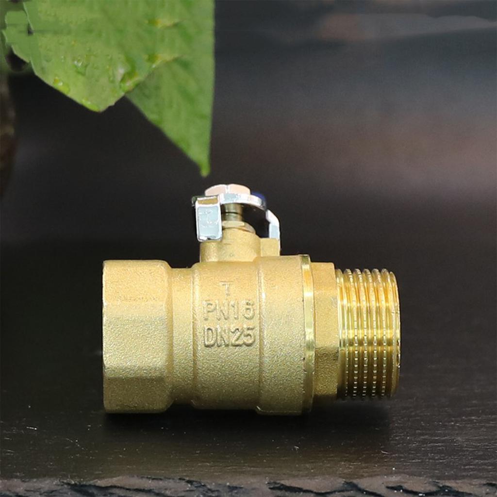 Messing-Kugelhahn Wasserrohr Absperrschieber mit T-Griff Rohrgewindefitting für Heimindustrie Innengewinde Außengewinde