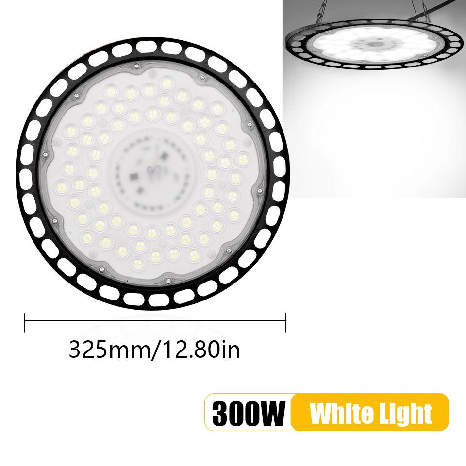 Super Bright 100/150/200W UFO LED High Bay Lights Waterproof Commercial Industrial Market Warehouse Garage Workshop Garage Lamps