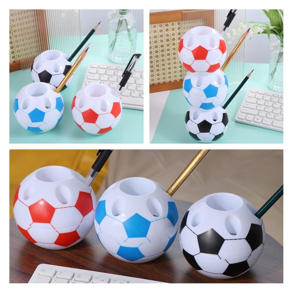 Football Shape Pen Holder Creative Art Pen Storage Container  Desk Accessories Box