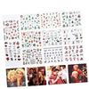 Frcolor Nail Seal Christmas Sticker 3D Santa Elk Art Easy Application DIY Decoration Manicure Set 3