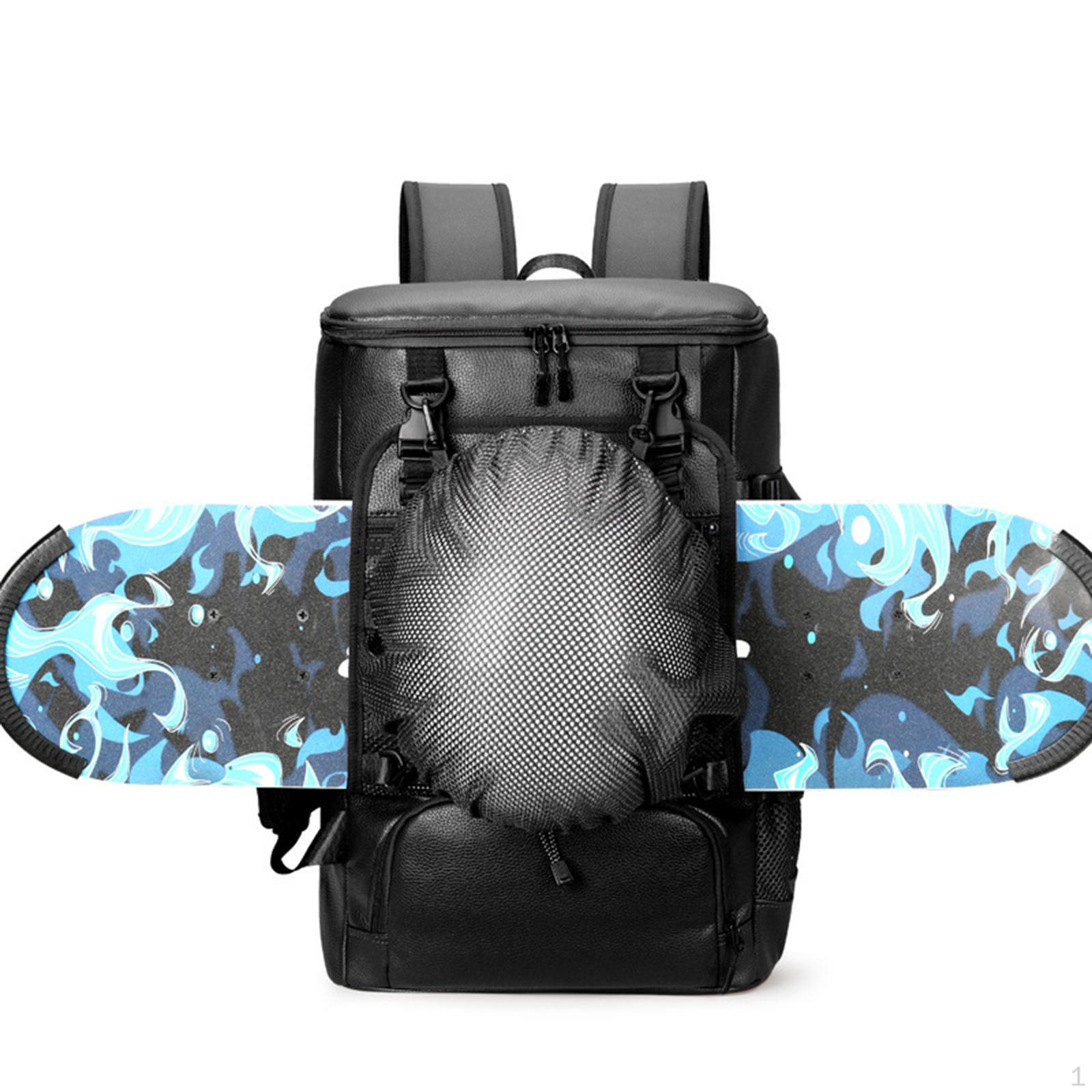 Skateboard Backpack Bag Large Capacity Gym Luggage for College Business Trip