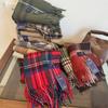 Premium Knitted Wool-Feel Plaid Scarf Men Women Winter Warm Neck Wrap Unisex Fashion Accessory