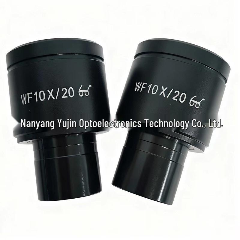 Wide-Angle 10x Eyepiece for Biological Microscope, 23.2mm Interface, High-Eyepoint WF10X/18 WF10X/20