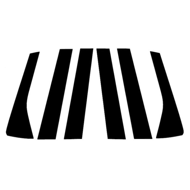6pcs Car Pillar Posts Trim Stickers Auto Window Door Column Decor Styling Accessories Fit For Hyundai Palisade 2020-2024