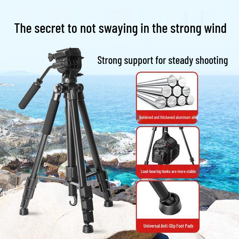 2025 Portable Camera & Phone Tripod with 360° Rotation and Gimbal