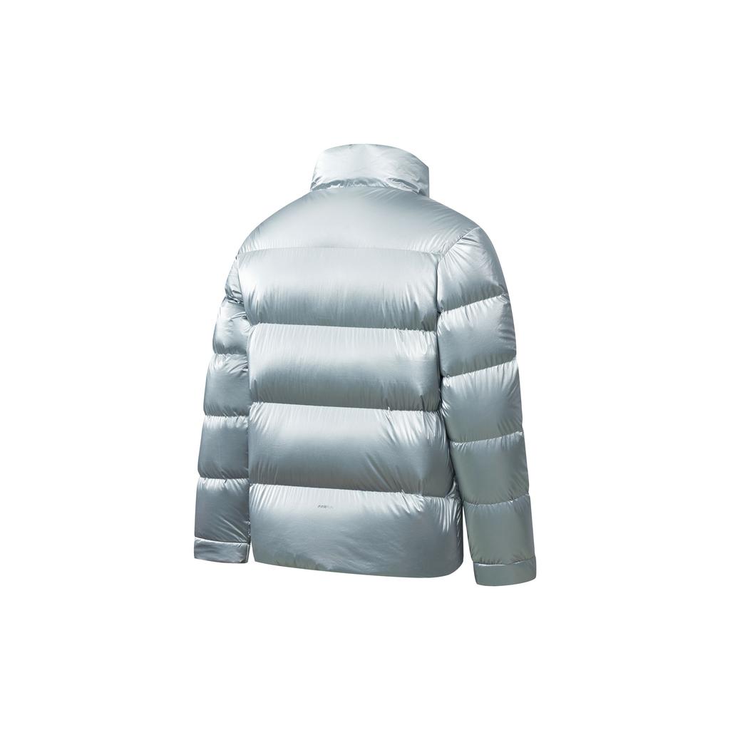 Saucony Solid Color Stand Collar Puffer Jacket Men jackets Bright-Silver SC2220002C-MT01
