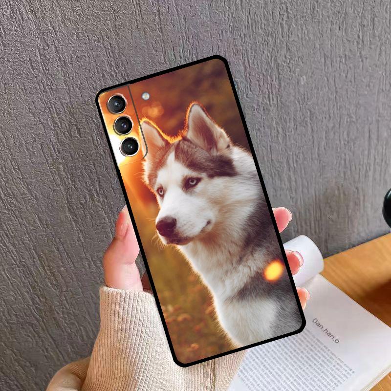 Animal Husky Puppy Phone Case For Samsung Galaxy S26 S25 S24 S20 S21 S22 S23 Ultra S10 Plus S24 FE S25 FE Cover