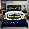 Set di tre pezzi Fenerbahe Heritage Pride (1 * copripiumino + 2 * federa, senza nucleo) Regalo di Natale e compleanno 2D Piatto Morbido e confortevole