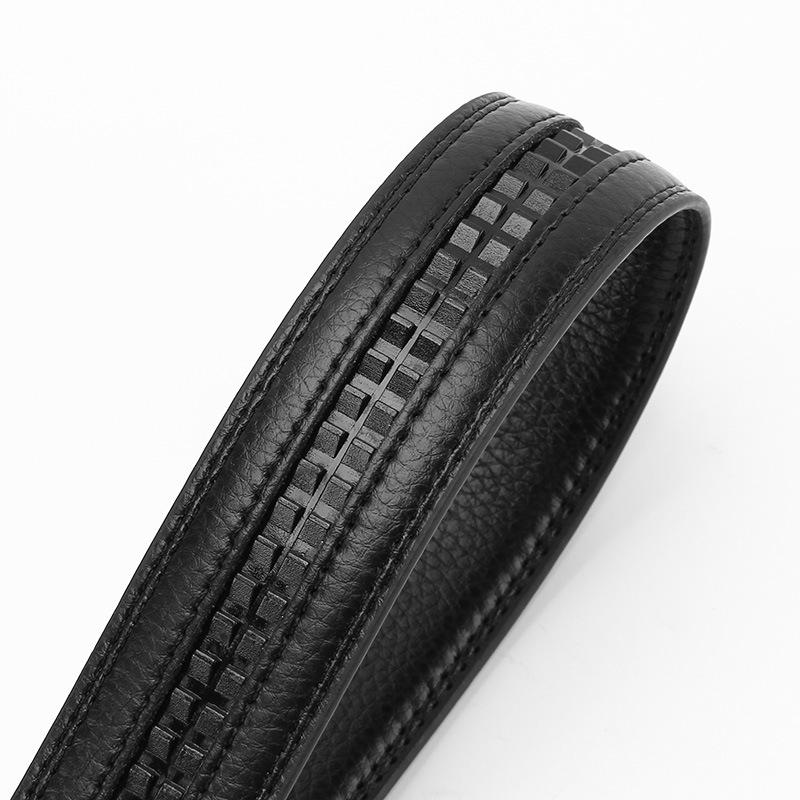 Microfiber Open Edge Automatic Buckle Belt Men's Casual Belt Men's Trouser Belt