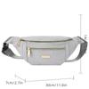 Men's and Women's Street Trend Waist Bag Oxford Casual Color Waist Bag Crossbody Chest Bag