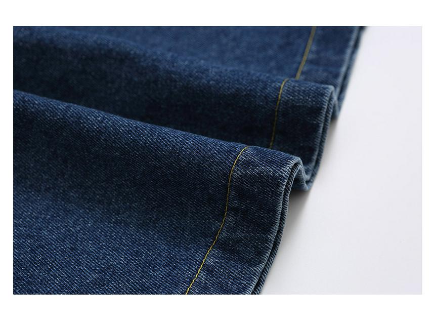 Jesienny szyk Zestaw dwuczęściowy kurtka dżinsowa w stylu koreańskim i spódnica midi