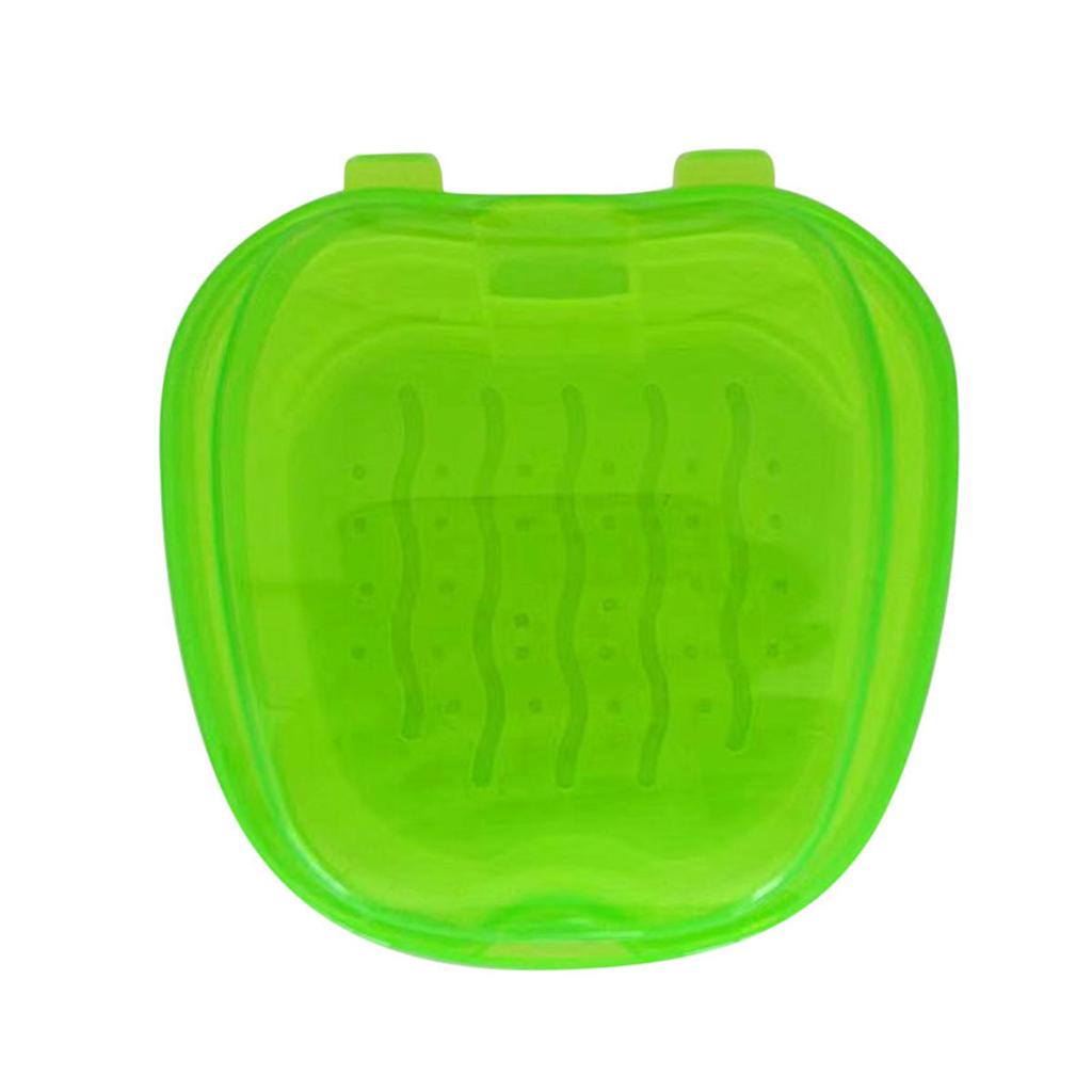 1Pc Denture Bath Box Organizer Dental False Teeth Storage Box with Hanging Net Container Cleaning Teeth Cases Artificial Tooth Boxes