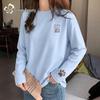 Tricou Grafic cu Mânecă Lungă din Bumbac Pur pentru Femei Urban Beauty