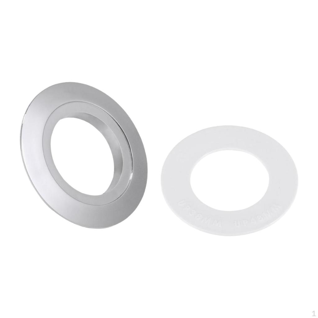 38mm To 48mm 58 Toilet Button Converter Plate, Gasket, Rings, Replacement, Flush