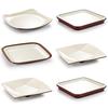 White Melamine Square Coffee Plate - Imitation Porcelain Fast Food Tray for Restaurants