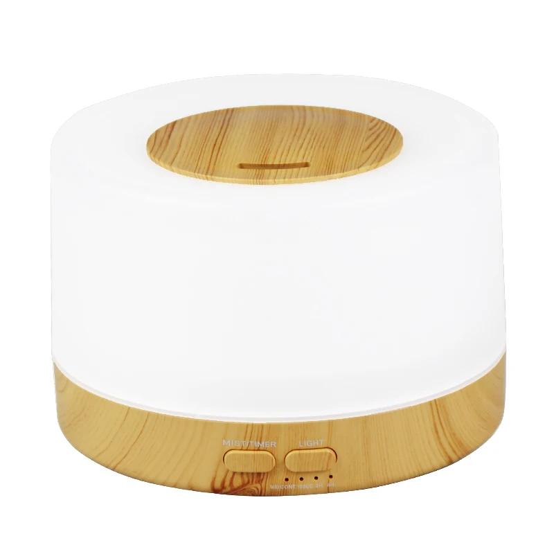 

700 мл Настольный электрический аромадиффузор с текстурой дерева, со светодиодной подсветкой, с пультом дистанционного управления, увлажнитель воздуха, диффузор для эфирных масел EU кирпич красный