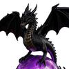Dragon Faux Crystal Ball Lamp, Gothic USB Night Light, Dark Fantasy Resin Decor for Desk Bedroom, Halloween Gift for Gothic Lovers