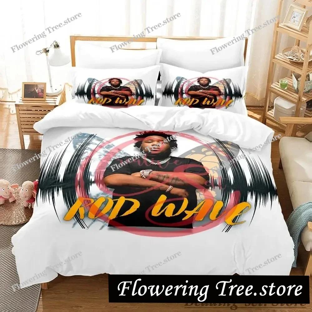 Beliebtes Rod Wave Bettwäscheset Einzelbett Twin Full Queen King Size Bettwäscheset Schlafzimmer für Erwachsene und Kinder Bettbezug-Sets Anime Bettwäsche Set Bett