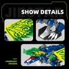 Non-Toxic 447Pcs Green Flying Dragon Building Blocks Classic Ancient Dragon Model Bricks Desktop Decoration Diy Toy For Kids Holiday Gifts