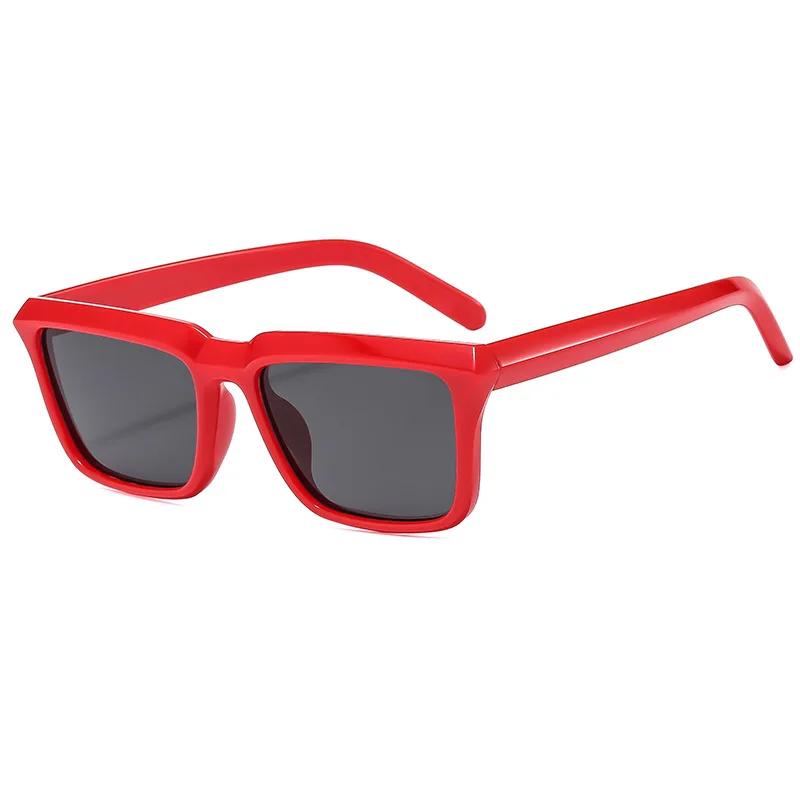 New Fashion Vintage Rectangle Square Sunglasses for Men Women UV400 Protection Summer Outdoor Leisure Shades Eyewear