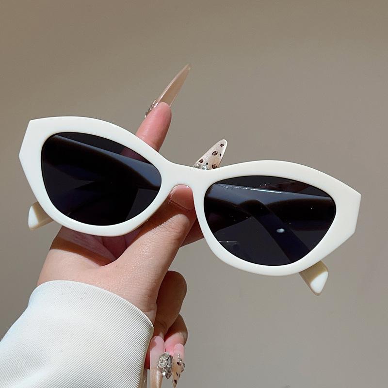 New cat eye sunglasses, European and American fashion Internet celebrity INS style simple avant-garde sunglasses mixed batch