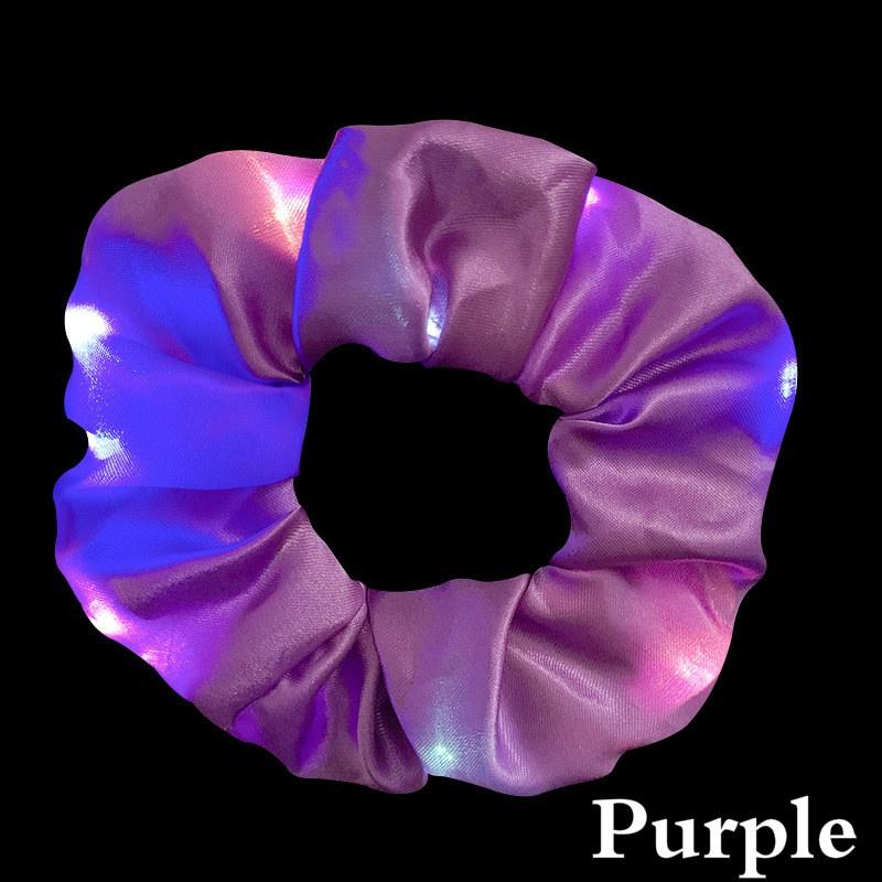 LED Large Intestine Hair Ring Nightclub Bar Dance Club Luminous Hair Accessories