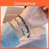 Modern Chic Iridium Bracelet Handmade Geometric Design Unisex Fashion Jewelry