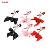 1 Pair Bowknot Small Bell Nipple Clamps Metal Breast Stimulation Exotic Accessories Bondage Hairball Sexy Women's Sex Toys