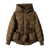 Cloud feeling, high-end white goose down, down jacket women's clothing short Pinghu winter women's hooded light goose down clothing
