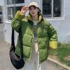 Down and cotton jacket women's winter 2025 new padded jacket Korean version student stand-up collar bread jacket thickened padded jacket