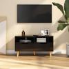 Day and Night - Day and Night Glossy Black Engineered Wood TV Cabinet 90x40x48.5 Cm