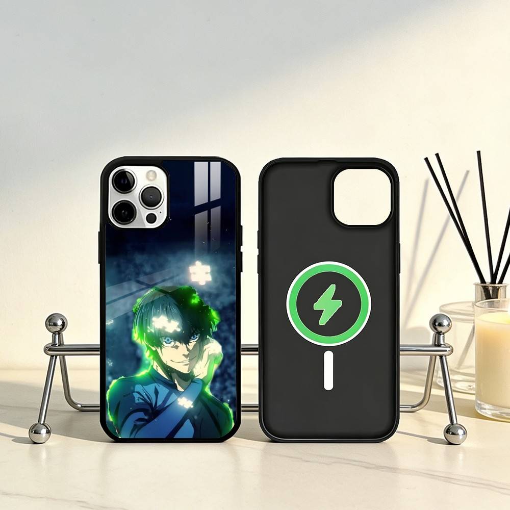 Blue Lock Anime Phone Case For iPhone17,16,15,14,13,12,11 Plus,Pro Max Magnetic For Magsafe Wireless Charging