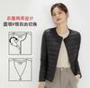 Women's Long Sleeve Down Jacket Crew Neck Casual Lightweight Down Coat Portable Short Winter Inner Wear
