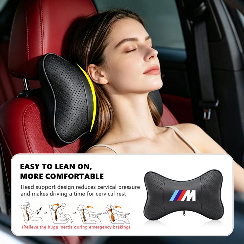 Car Headrest Support Neck Pillow Waist Cushion Driver Seat Backrest For BMW M 1 3 4 5 6 7 Series X1 X3 X4 X5 G20 G38 F48 E36 E39 kycp51