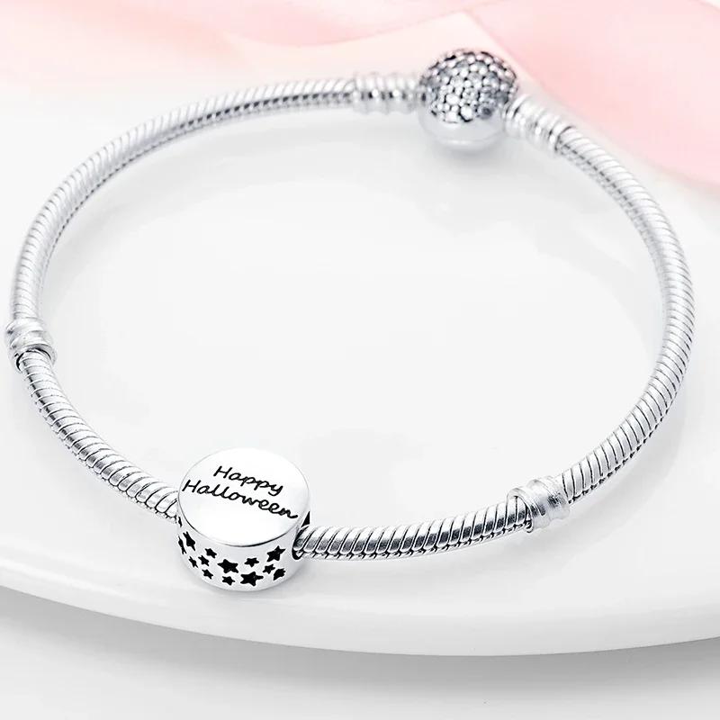 Copperhappy Halloween Series Dark Ghost Horror Skull Baby Charm Fit Original Women'S Bracelet Diy Gift
