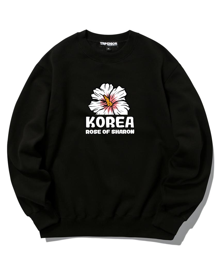 TRIPSHION Mugunghwa Logo Crew Neck - Black