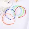 10pcs Toothed Jelly Hair Hoop Hair Band Candy Color 8mm Thin Plastic Toothed Headband Hair Clip Non Slip Washing Face Headdress