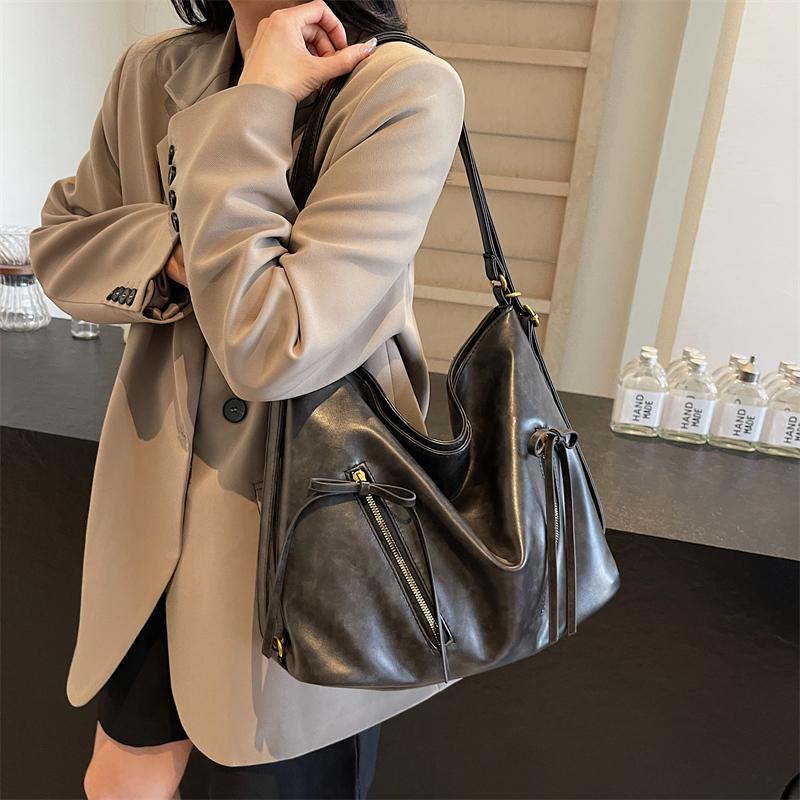Multi-Function Backpack Soft Leather Women's Shoulder Bag Large Capacity Tote Bag Underarm Bag