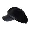 Windproof Painter Octagonal Cap Cotton Panama Cap Retro Beret Hat  Autumn Winter