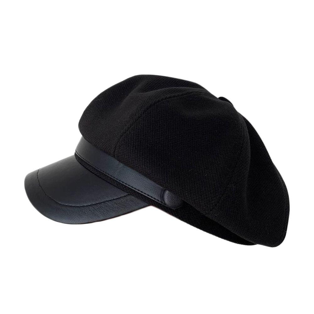 Windproof Painter Octagonal Cap Cotton Panama Cap Retro Beret Hat  Autumn Winter