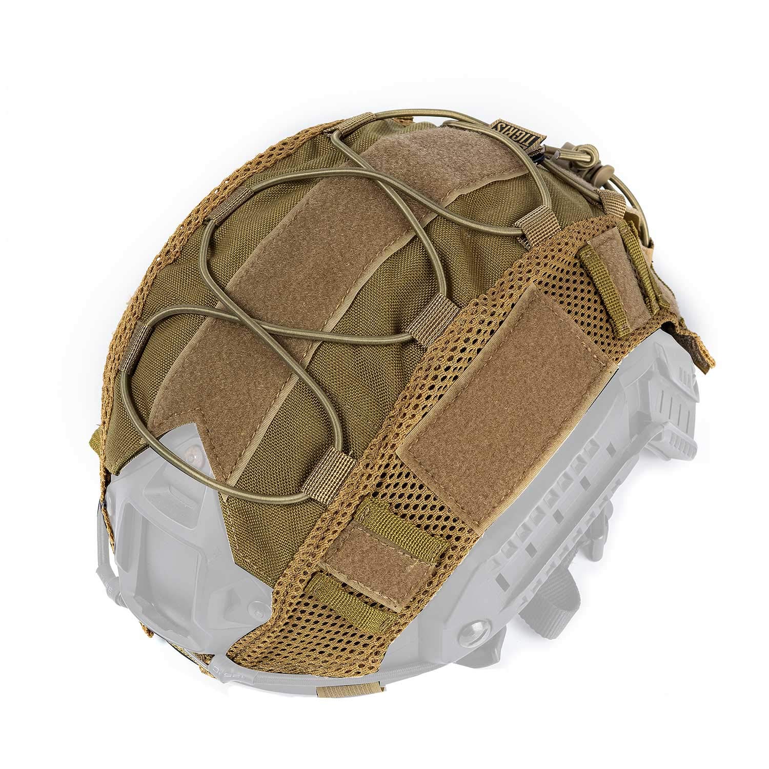 

OneTigris MC Helmet Cover for Fast PJ Helmets, Protective Headwear for Airsoft (Brown)