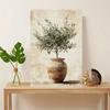 Waterproof Wall Decor for Living Room, Bedroom, Office & More - Perfect Gift Idea Chic Olive Tree in Vase Canvas