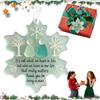Snowflake-Shaped Sea Glass Friendship Decor, Sea Glass Christmas Tree Friendship Ornament, Inspirational Keepsake Ornament P9N0