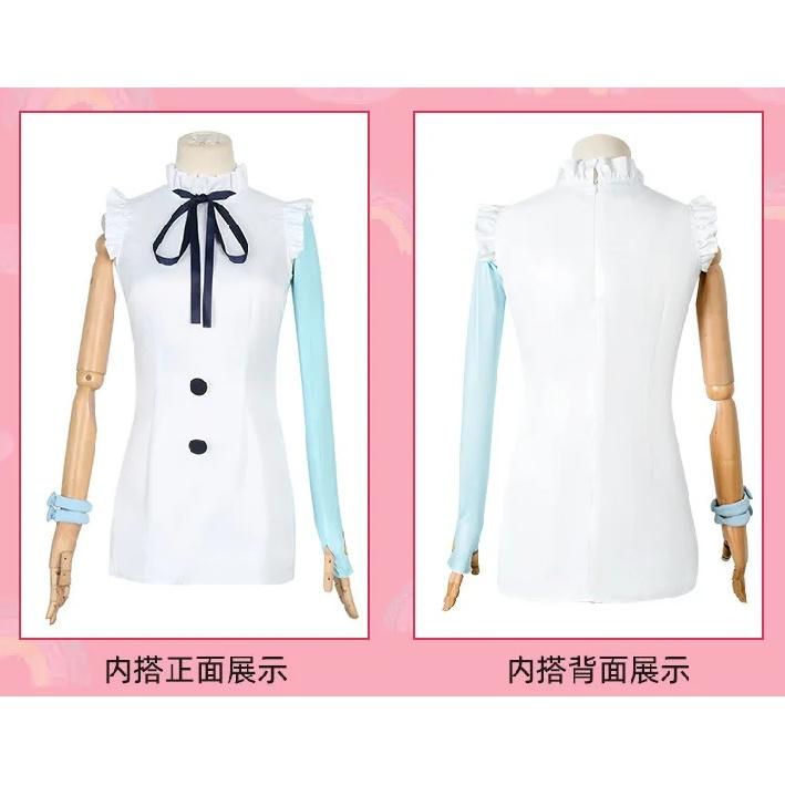 Anime Film RED Uta Cosplay Costume Wig Earphone Women Girls Daily Coat Dress Adult Children Halloween Carnival Party Outfit
