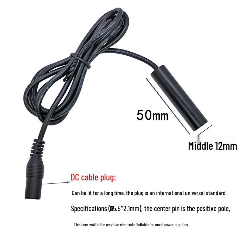12X50mm High-Power 30mW 650nm Red Line Laser Module with Glass Lens