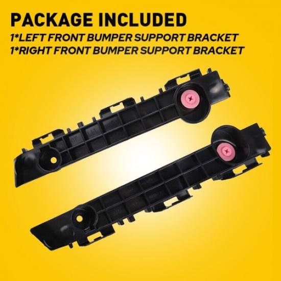 TO1043130, TO1042130 Bumper Bracket Set For Toyota 16-18 Front Steel 2Pc