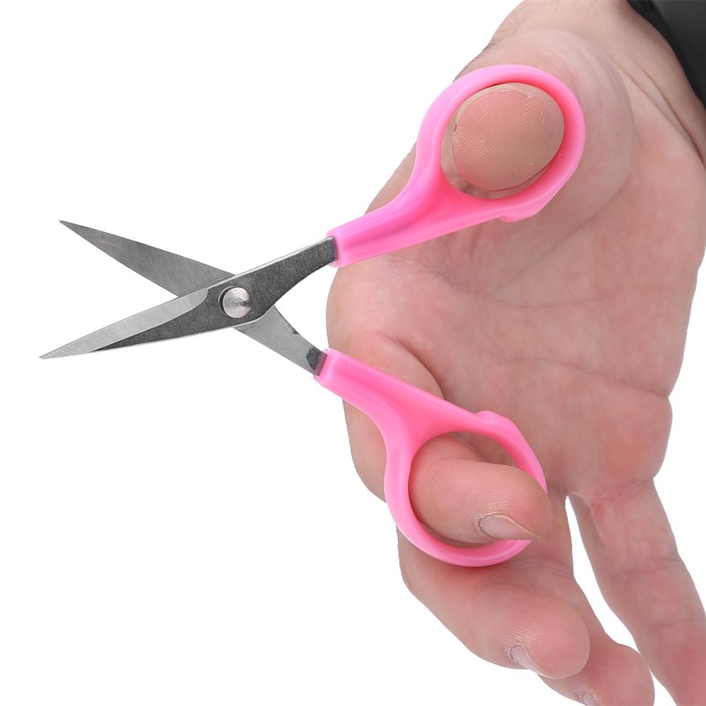 3Pcs 4.5in Embroidery Scissors Elbow Stainless Steel ABS Plastic Handle Hand Made Craft Tool