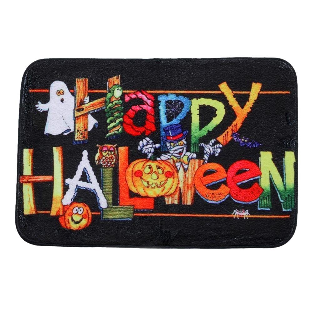 

Коврик на Хэллоуин с напольным рисунком для дома, комнаты, передней двери, противоскользящий, напольный ковер