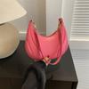 Sac pour FEMME en Polyuréthane Couleur Pure à Épaule Unique Sac à Chaîne Tendance Sac Bandoulière Sac Sous-Bras